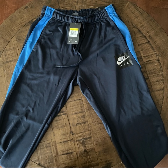 New S Nike Air Athletic Pants Joggers Navy BlueRetro Flight